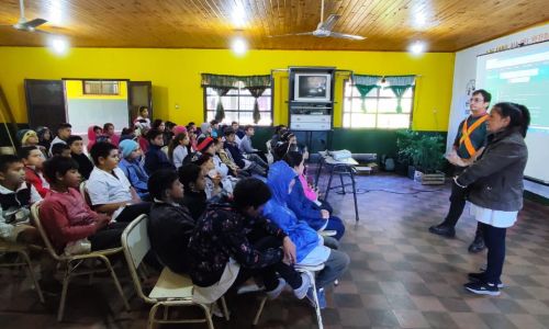 obraCompromiso Ambiental y Educación Vial: Charla en la Escuela N° 774 - Pje. Tobuna
